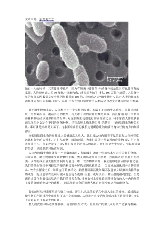 细菌人类的朋友