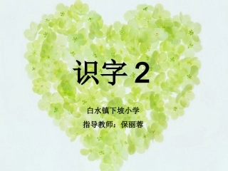 保丽蓉识字二课件1