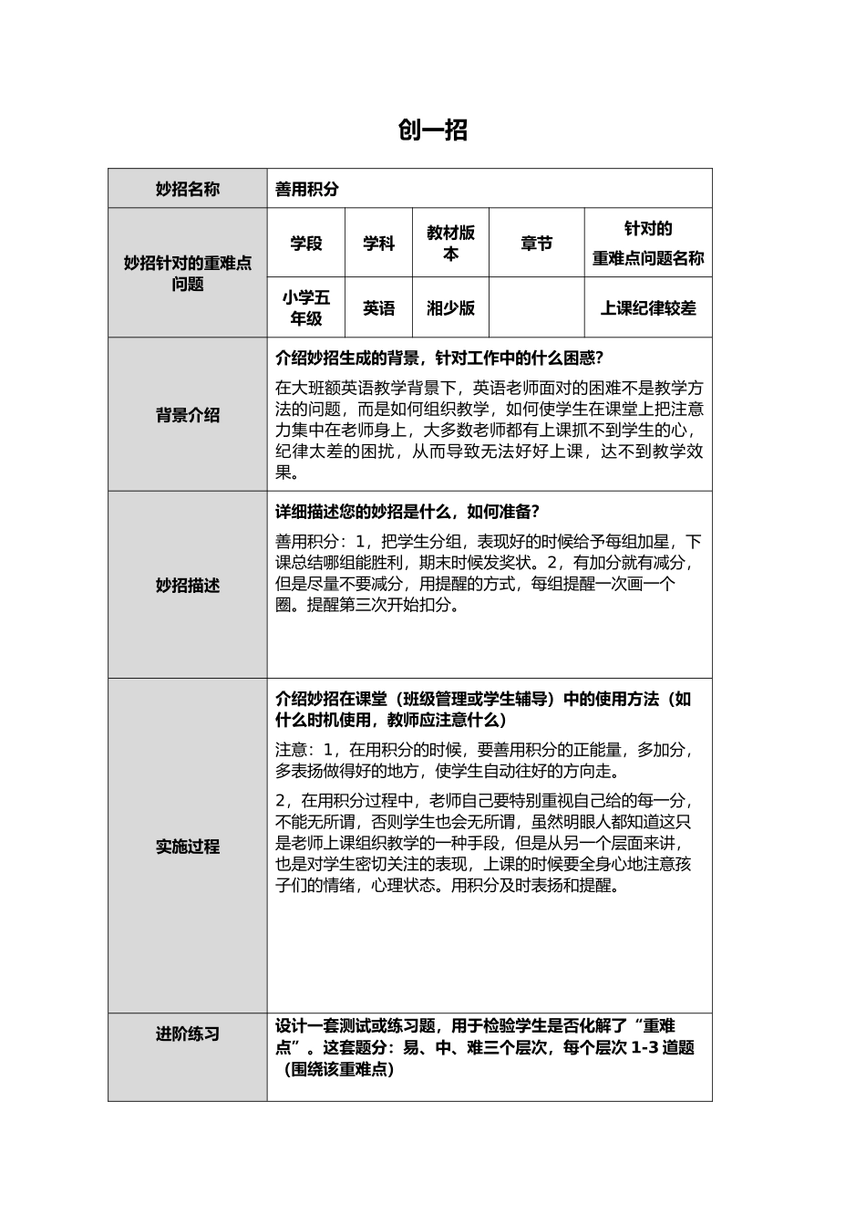 教学心得分享-善用积分_第1页