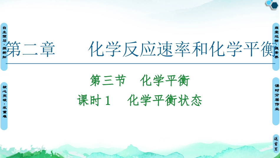 第2章第3节课时1化学平衡状态_第1页