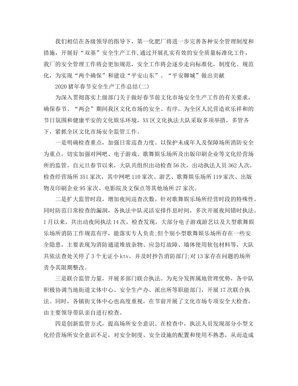 猪年春节安全生产工作总结_第3页