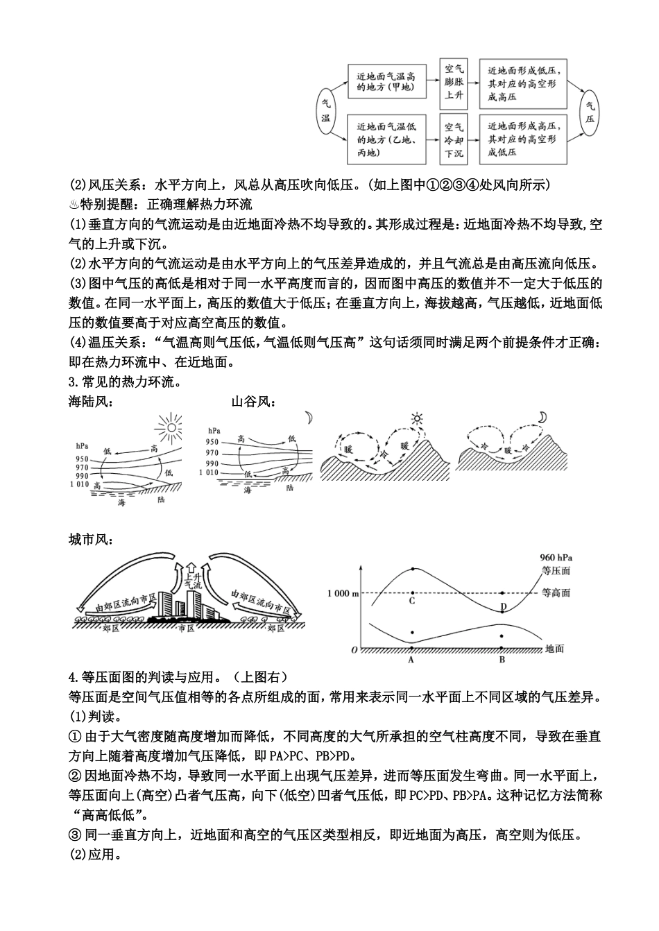 必修一第二章地球上的大气专题复习_第2页