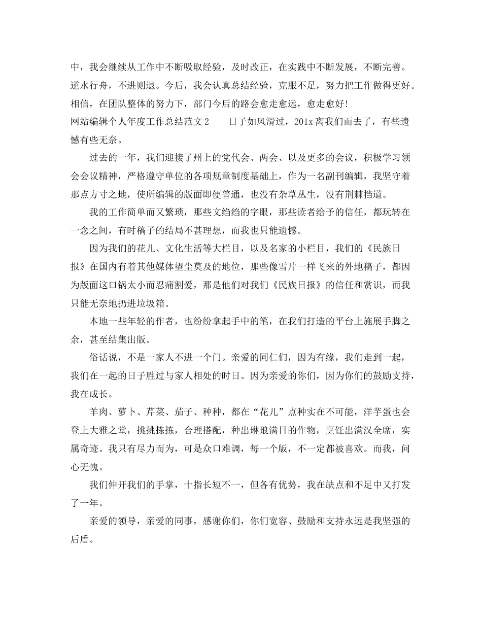 网站编辑个人年度工作总结_第3页