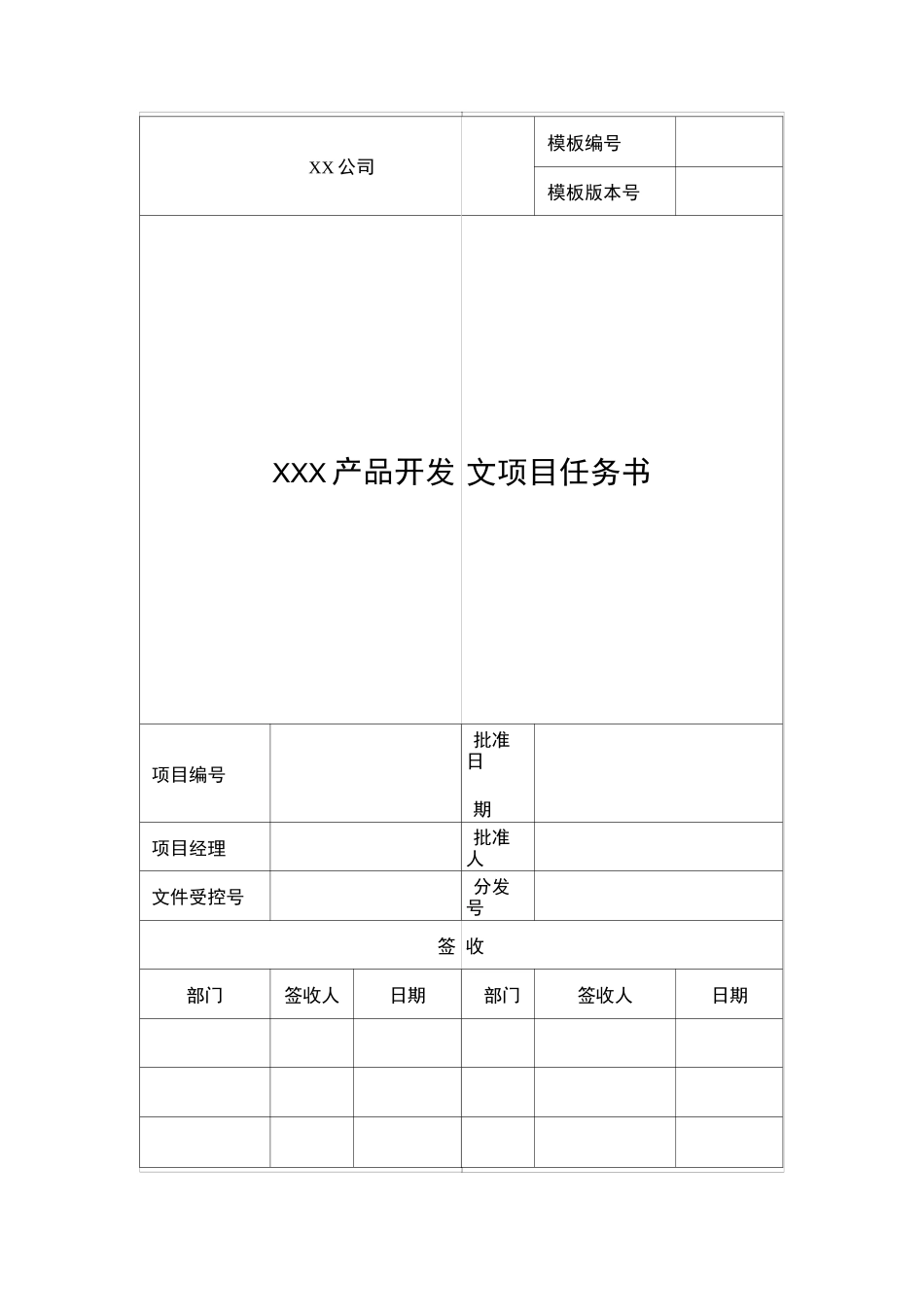 产品开发项目任务书模版_第1页