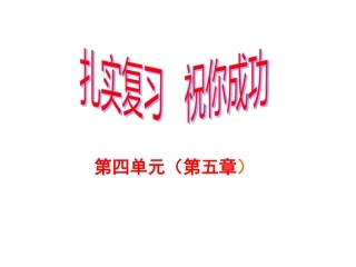 复习课件第四单元-第五章人体内废物的排出
