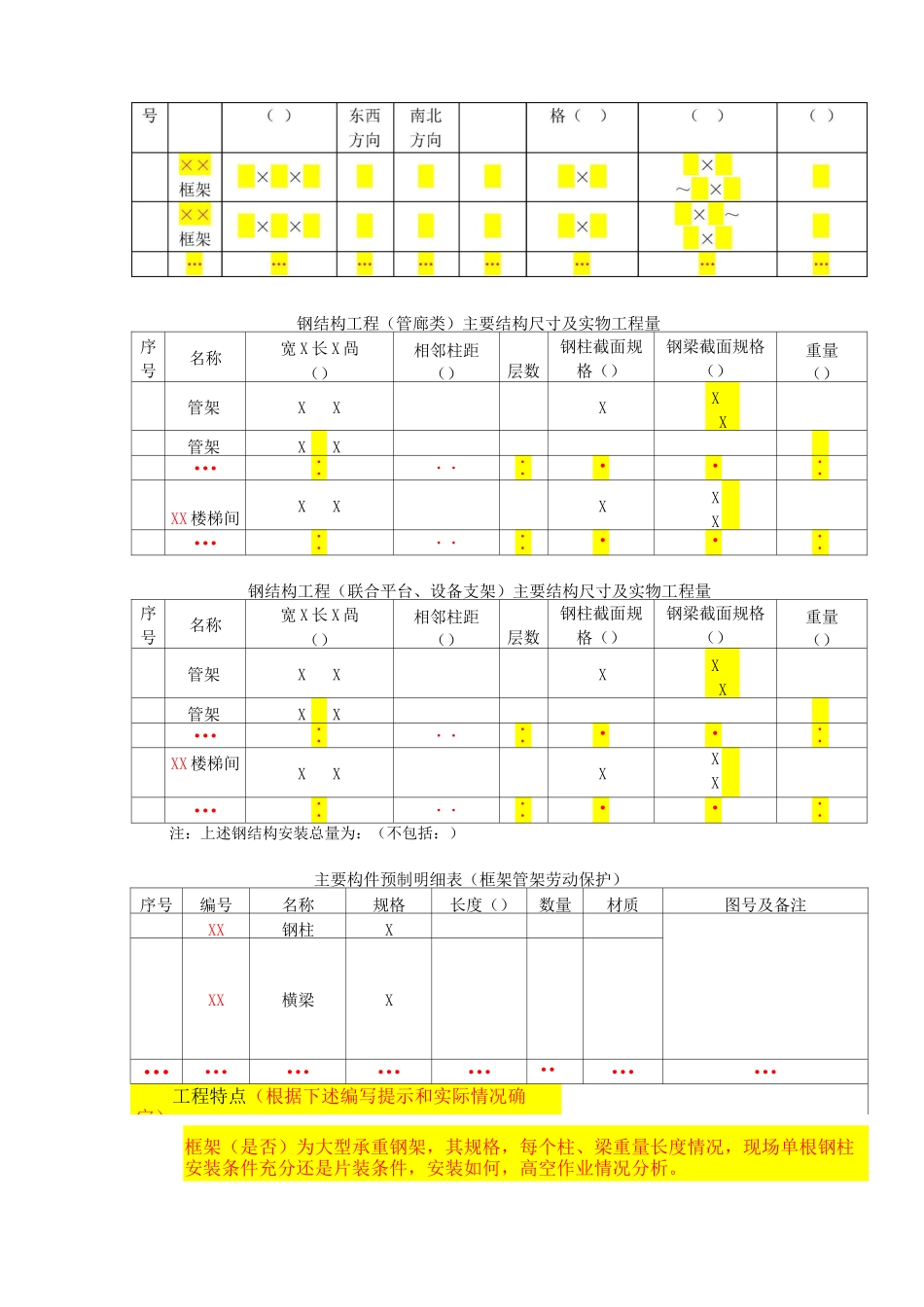 钢结构安装施工方案模板_第2页