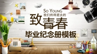 致我们将逝去的青春——毕业纪念册模板