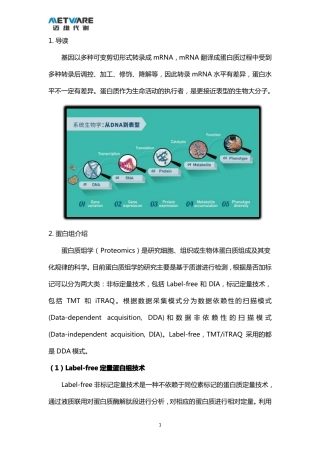 深度讲解蛋白及蛋白组技术