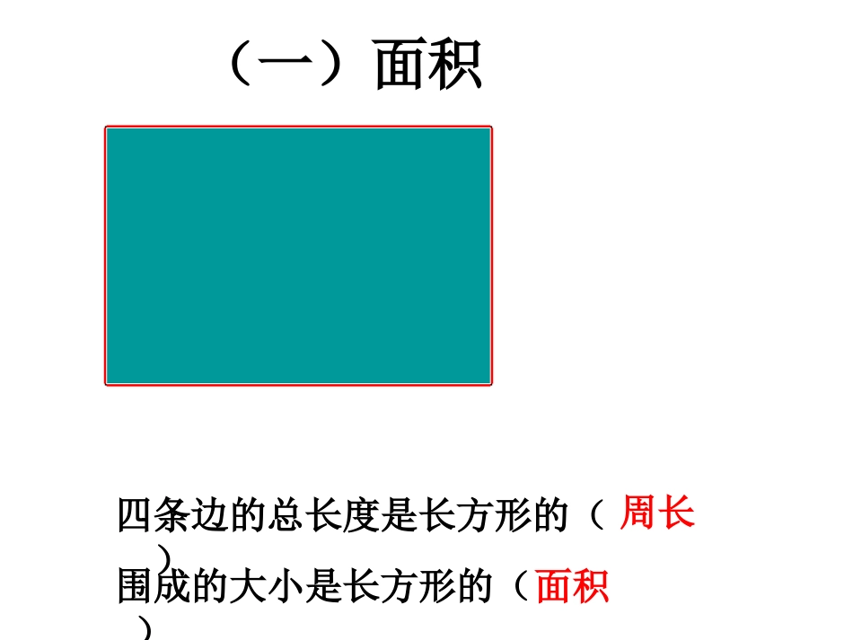 长方形和正方形的面积的整理与复习_第1页