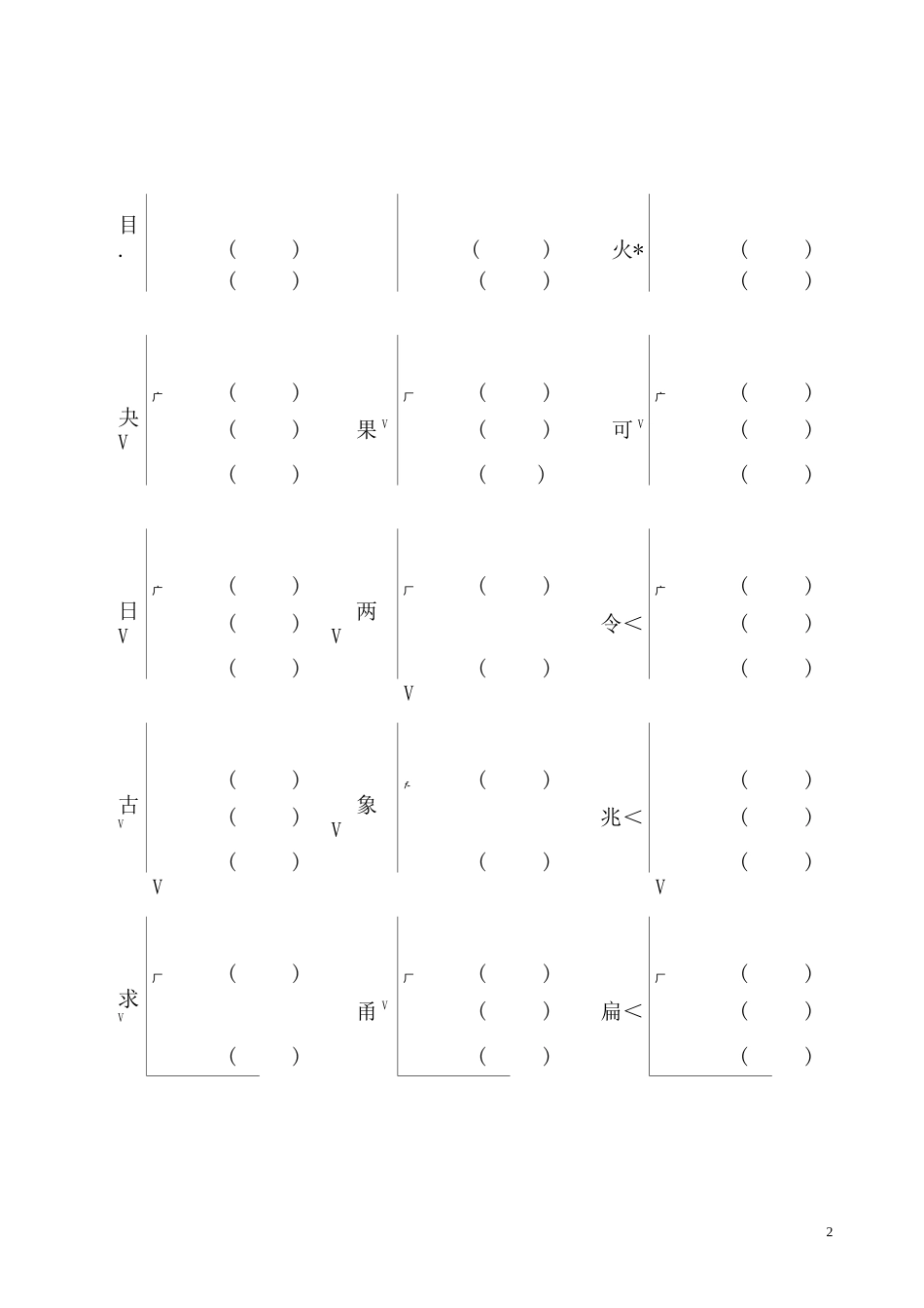 一年级语文加偏旁部首组新字并组词-3_第2页