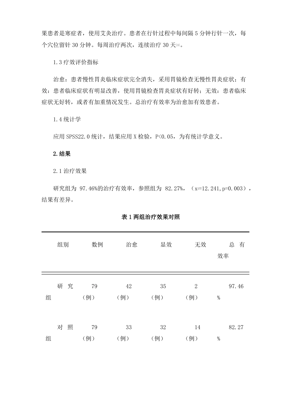 针灸治疗脾胃病的点滴体会_第3页