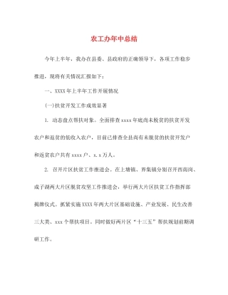 农工办年中总结