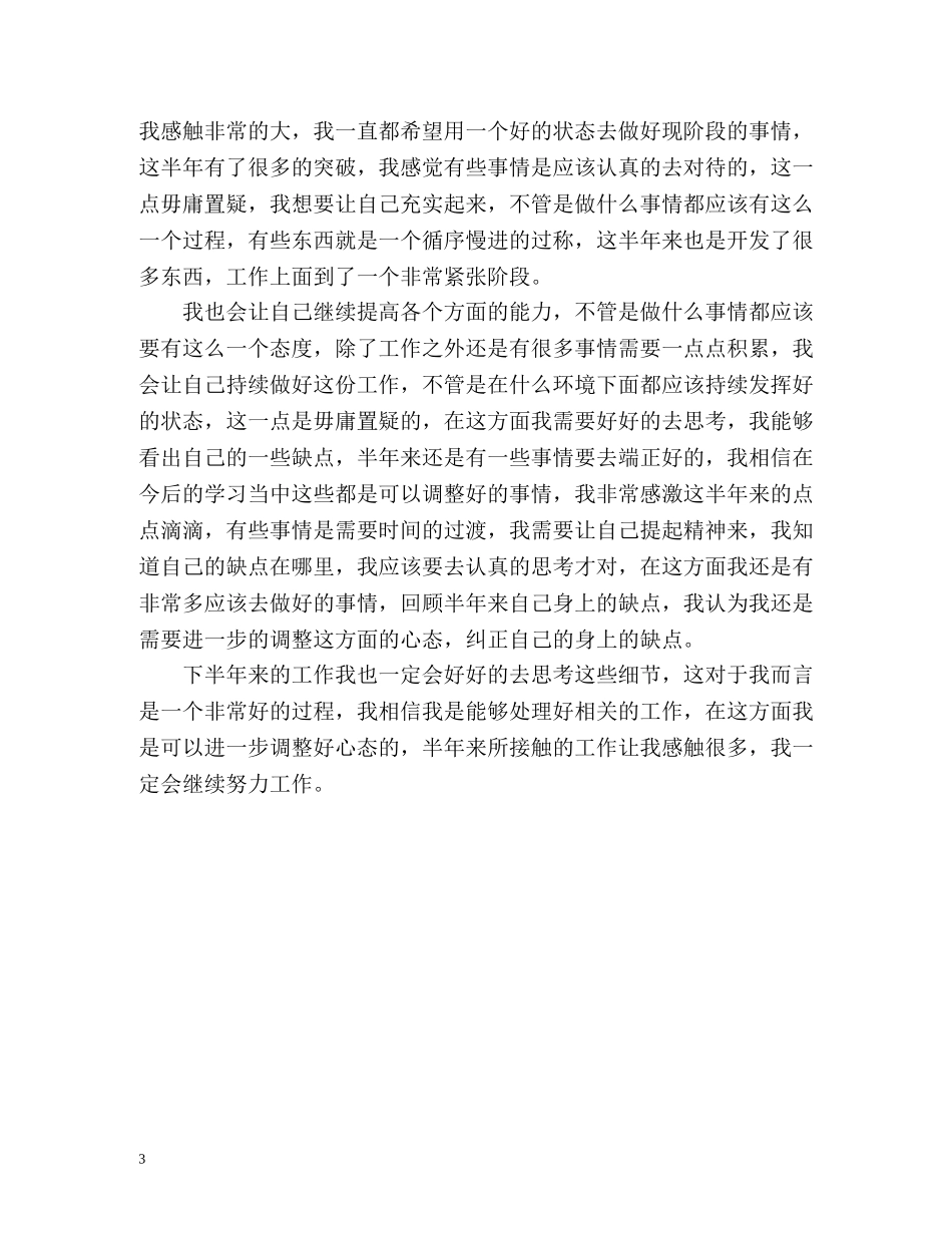 程序员个人半年工作总结 _第3页