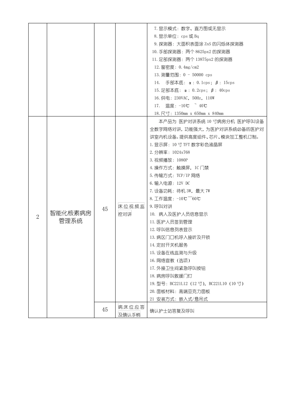 桂林医学院附属医院核医学科PET中心配套设备相关参数整体包和_第3页