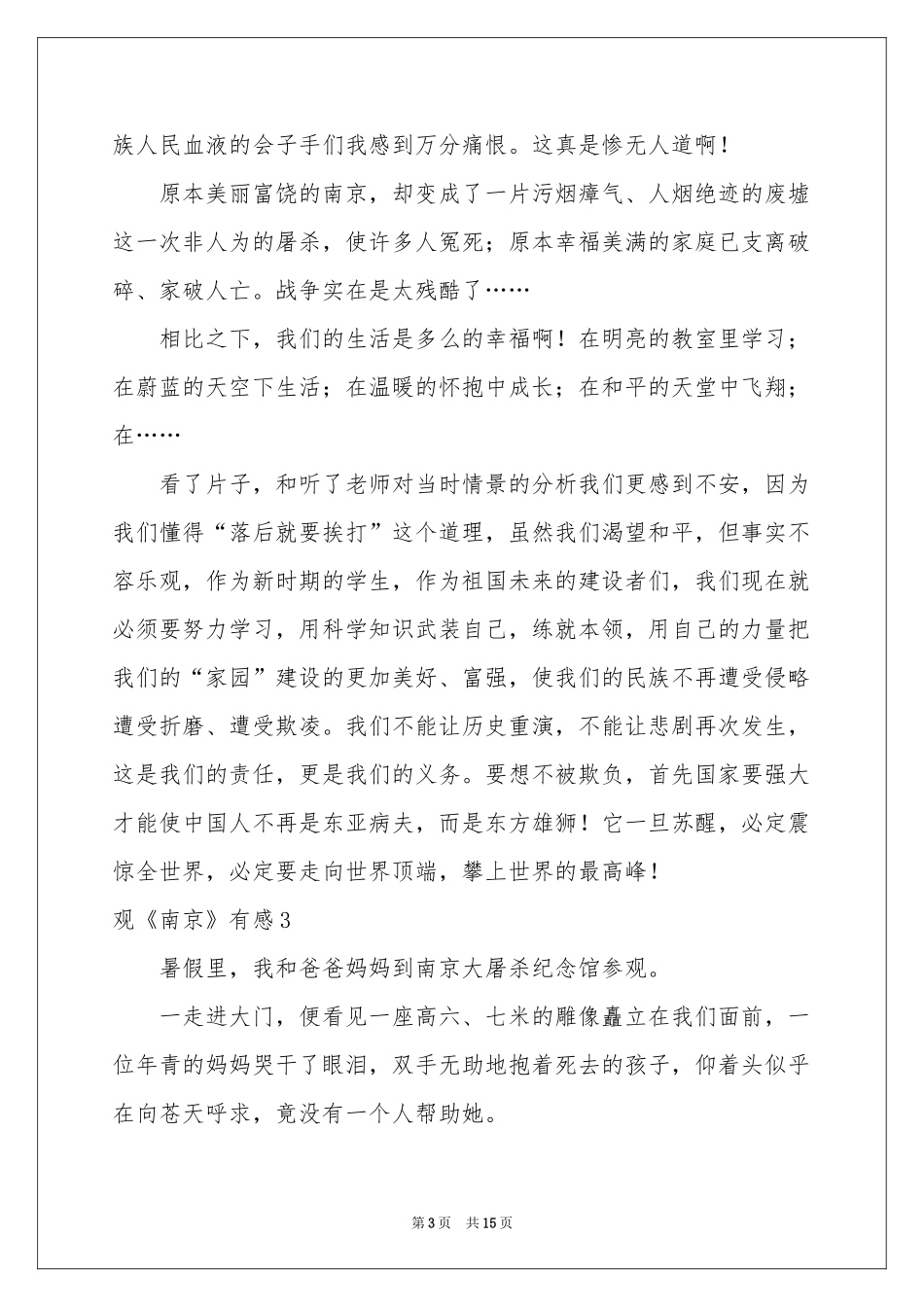观《南京》有感_第3页