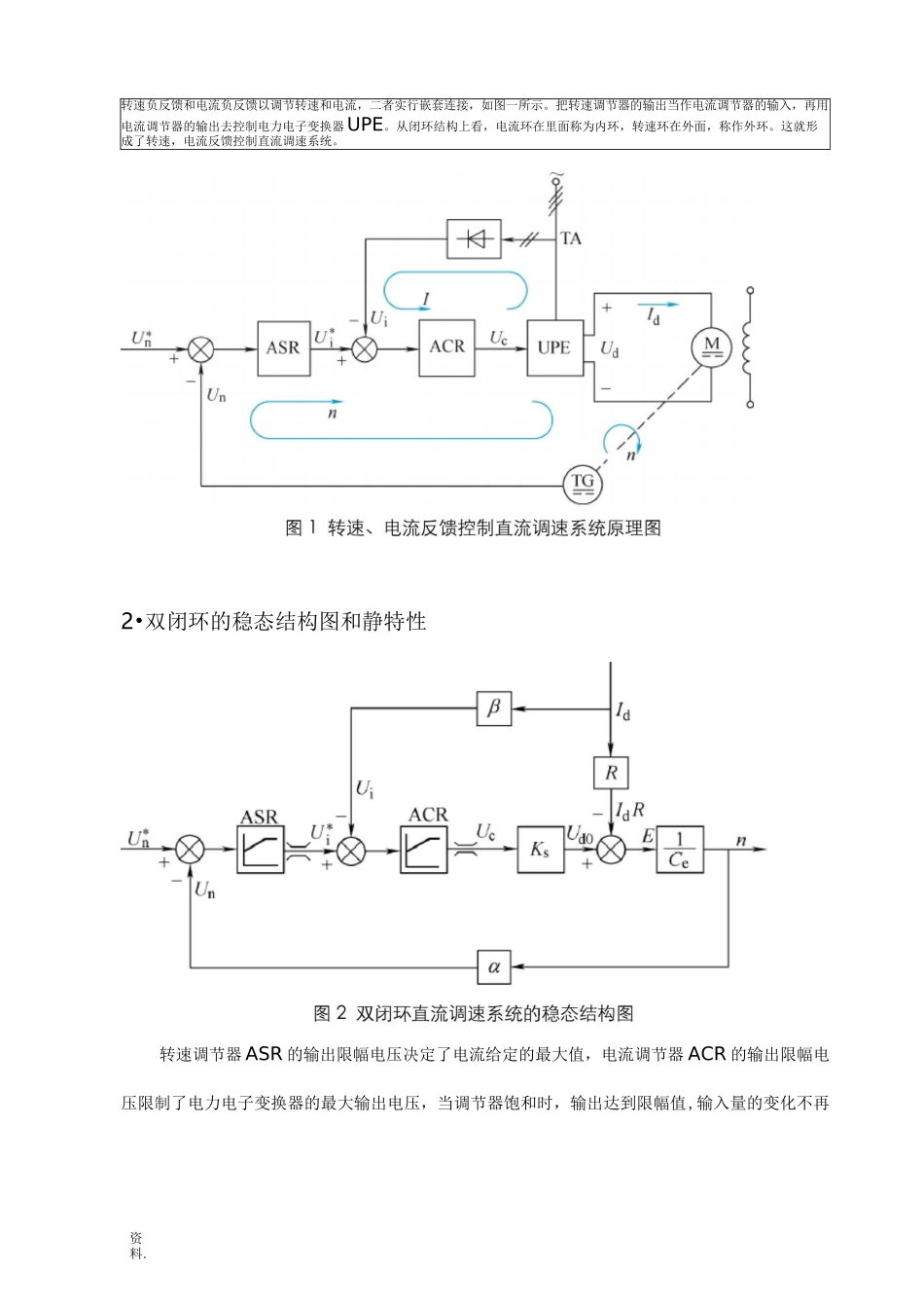双闭环直流调速系统课程设计_第2页
