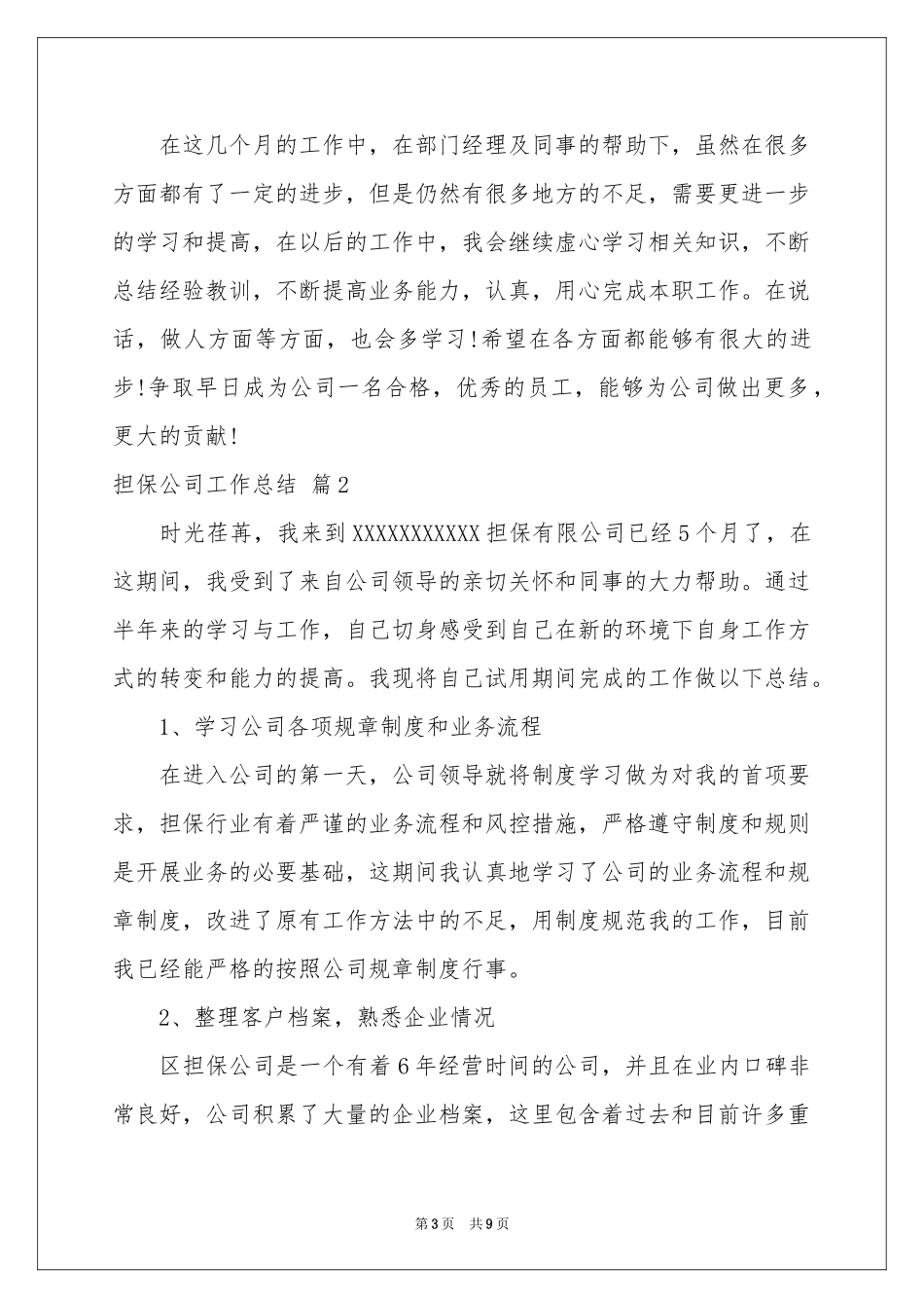 担保公司工作参考总结4篇_第3页