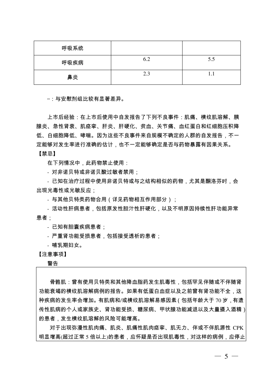 非诺贝特胶囊说明书_第3页