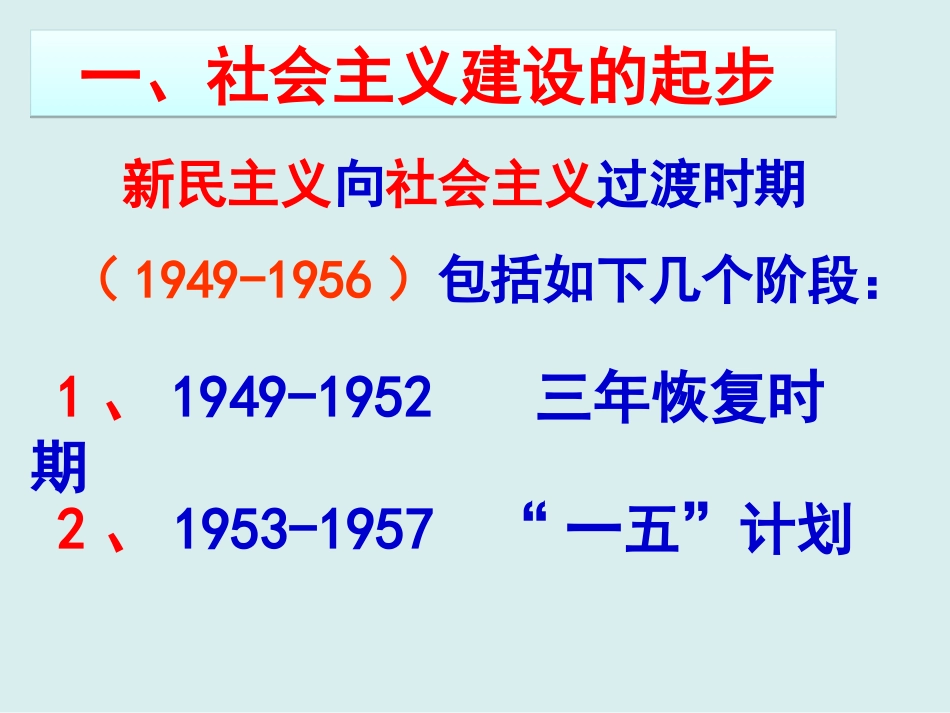 高中历史必修二第11课经济建设的发展和曲折_第3页