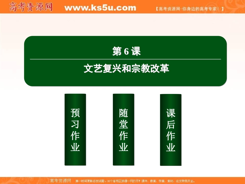 2020-2021学年高中人教版历史必修3课件：第6课　文艺复兴和宗教改革【KS5U高考】_第2页