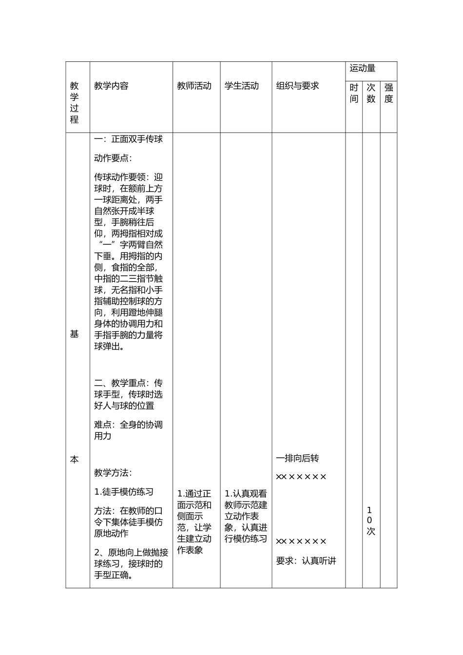 排球正面双手头上传球_第3页