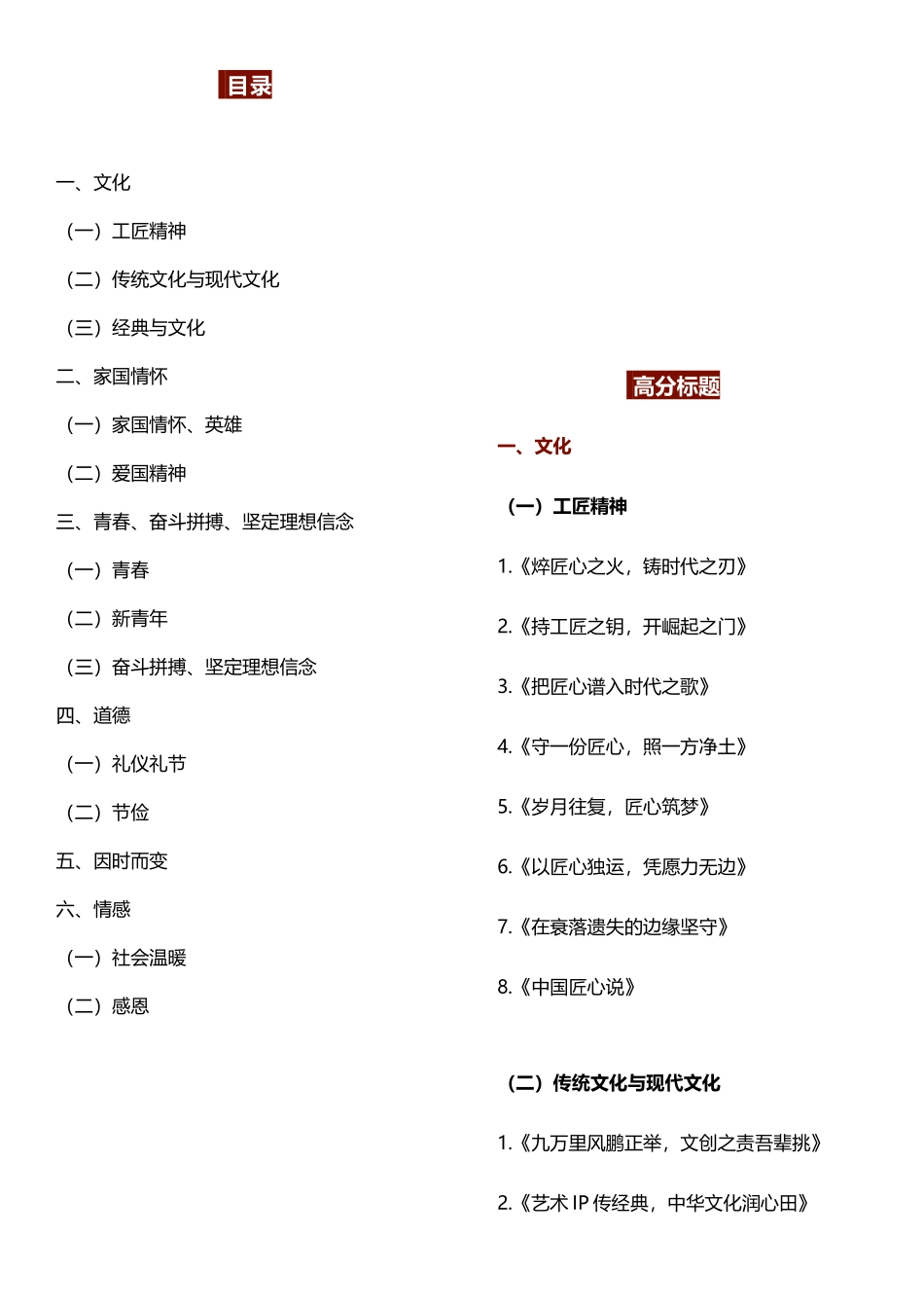 作文标题模板_第1页