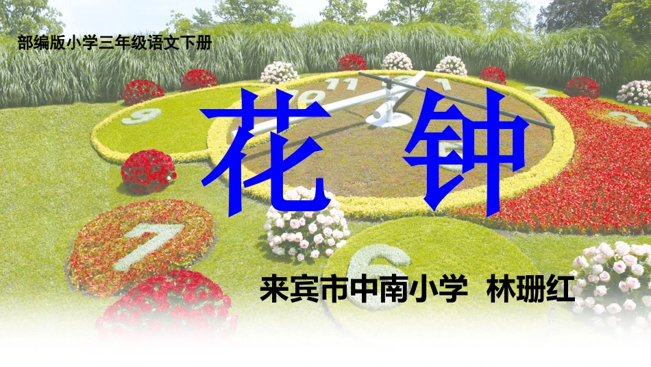 《花钟》微课课件_第1页