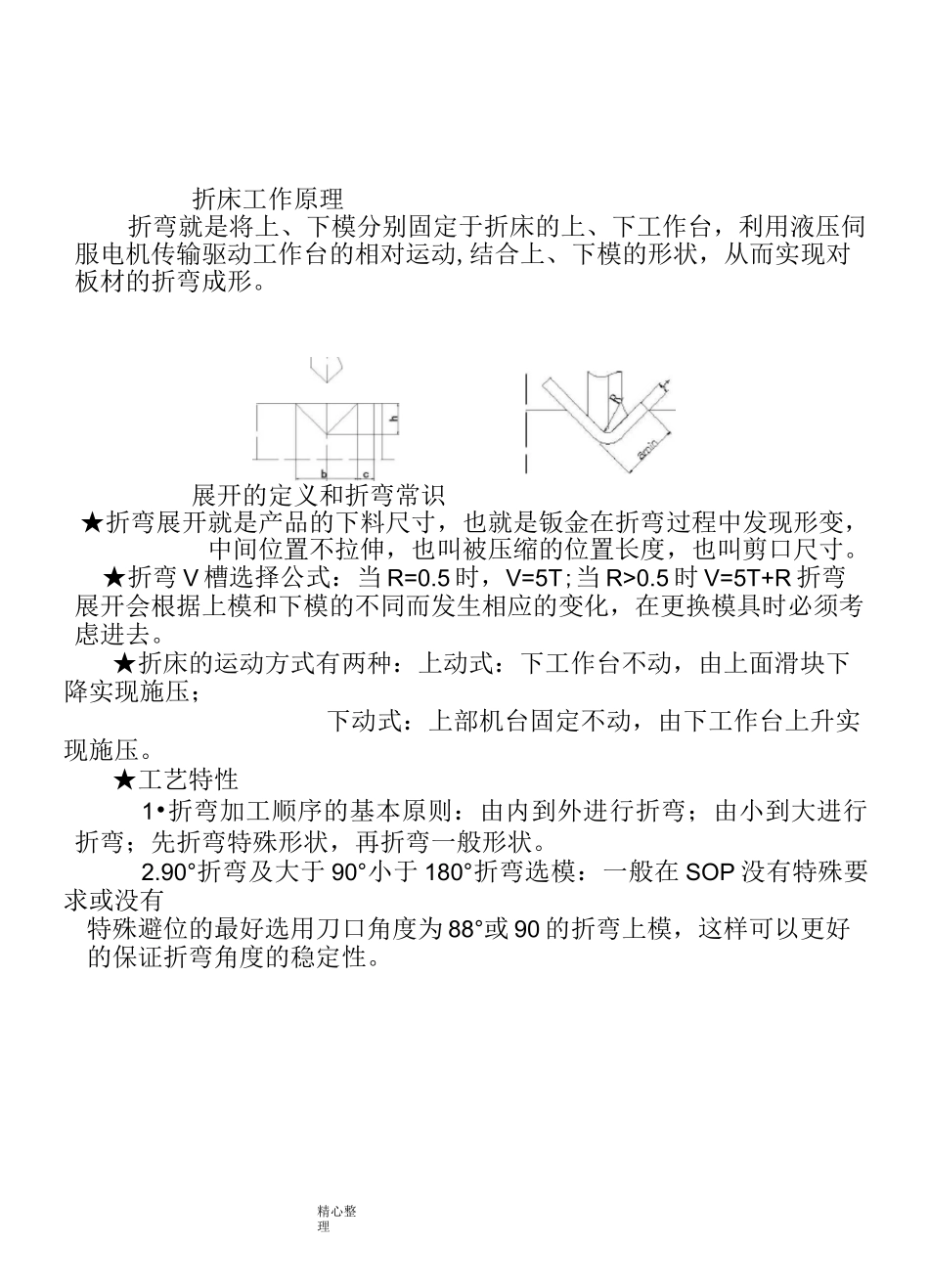 (完整版)钣金件折弯展开计算方法_第1页