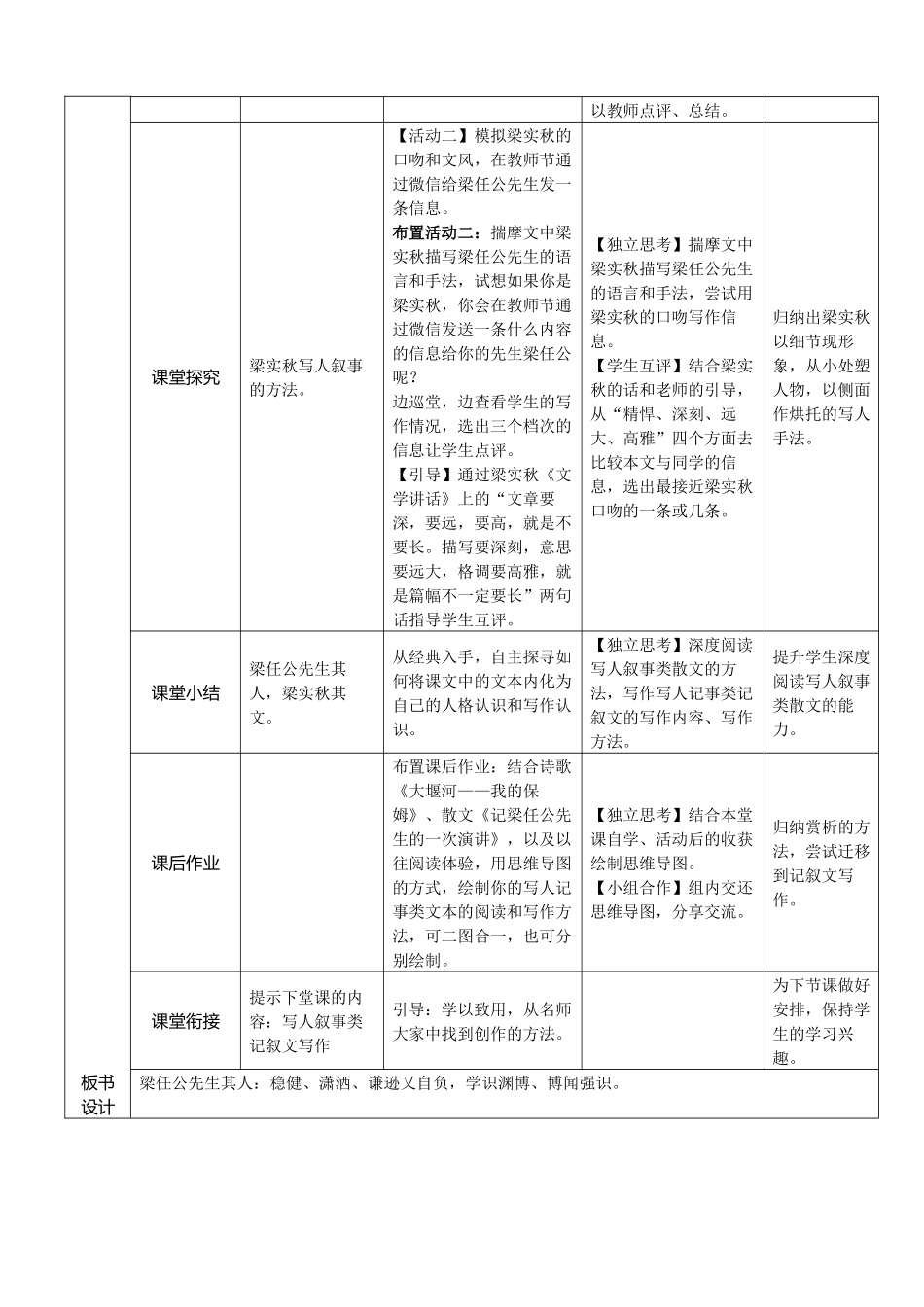 记梁任公先生的一次演讲教学设计_第2页