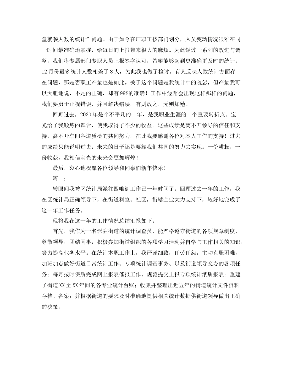 统计人员个人工作总结三篇_第2页