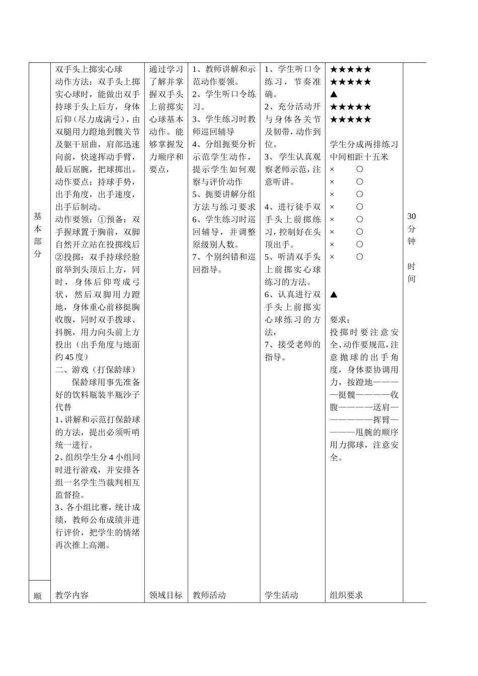 双手投掷实心球教案_第3页
