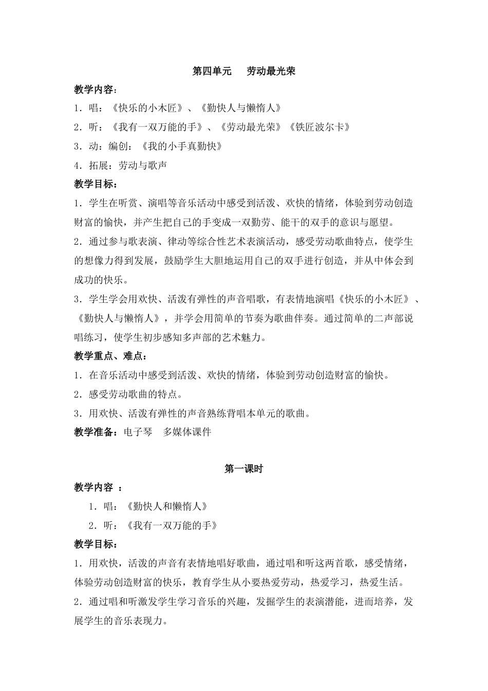 唱：《勤快人和懒惰人》_第1页