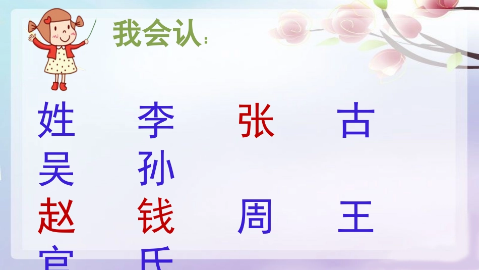 部编版一年级下册《姓氏歌》_第3页