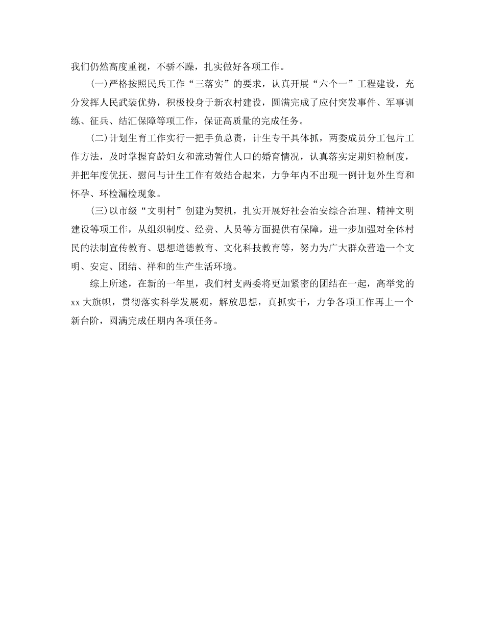 村委会年度计划表模板 _第2页