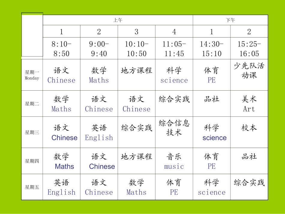 新版PEP小学英语五年级上册P15_第1页