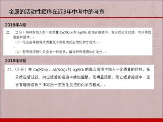 金属的活动性顺序