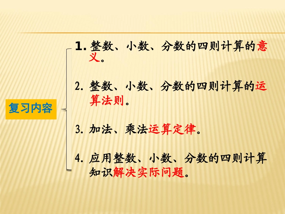 人教版数学下册小学六年级《数的运算》整理与复习建议_第2页