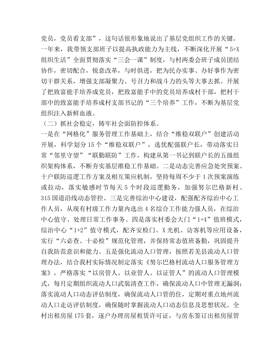 村党支部书记2020年工作总结 _第2页