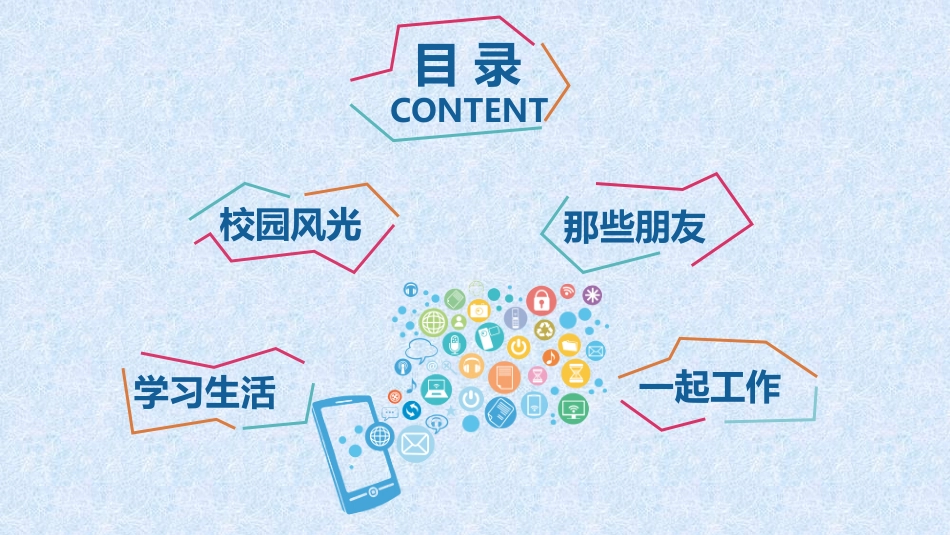 最好的我们宣传学校风光PPT模板_第3页