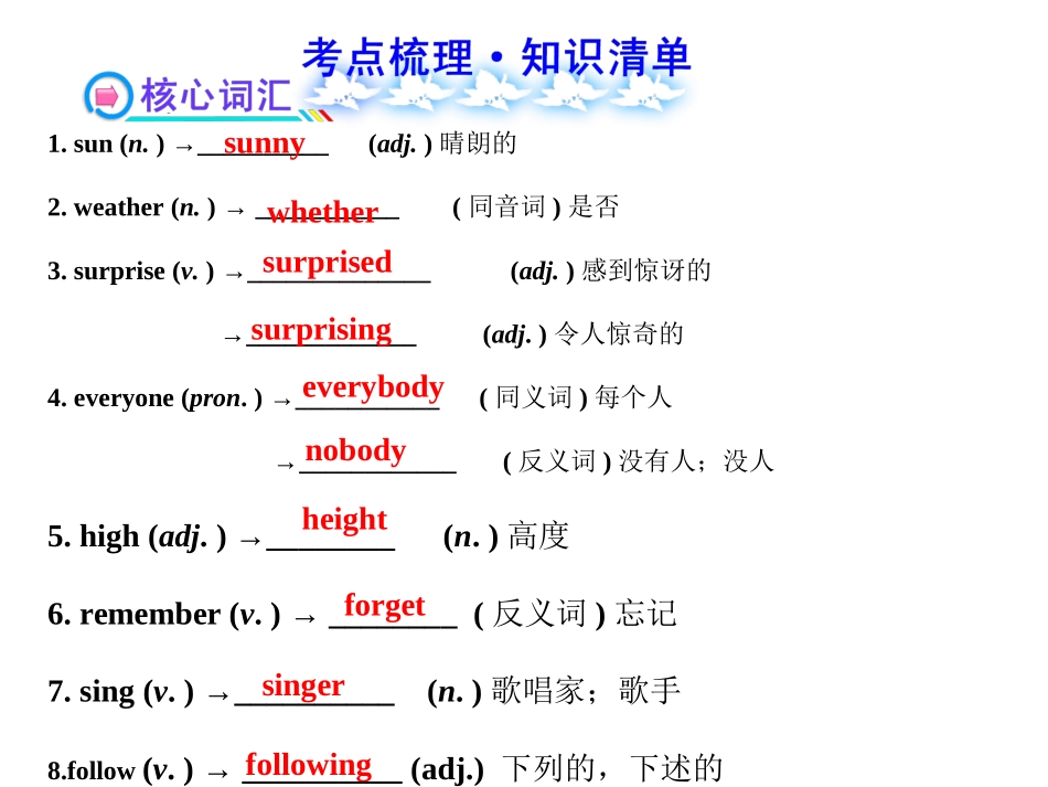 2013版初中英语全程复习方略课件：（人教版）七年级下册Units5-8_第2页