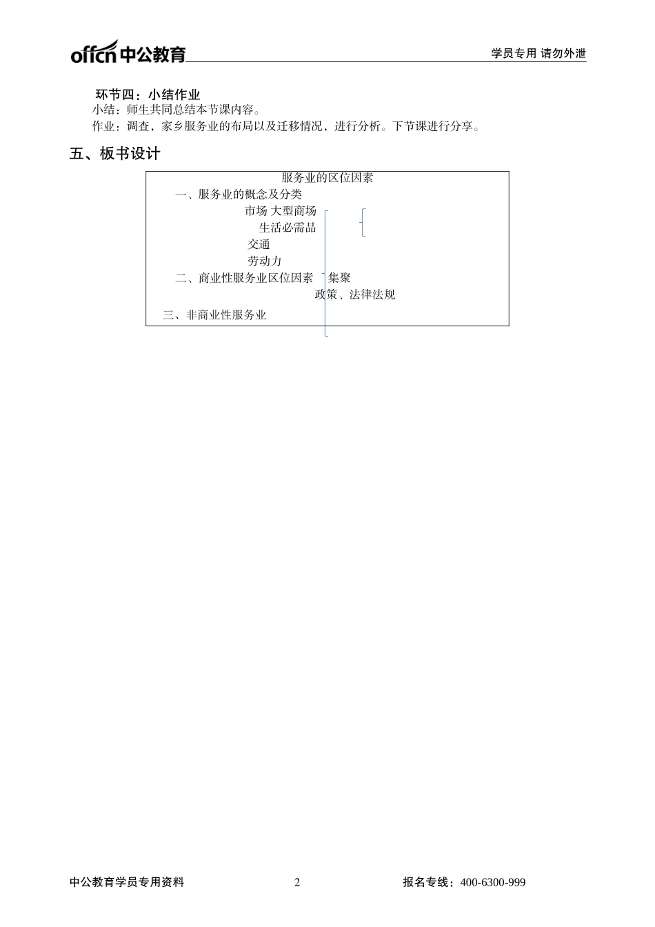 高中地理—新人教版—必修2—p72——服务业区位因素_第2页