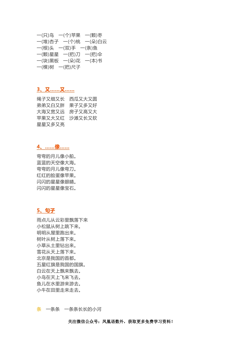 部编版一年级上册基础知识要点分类归纳汇总_第3页