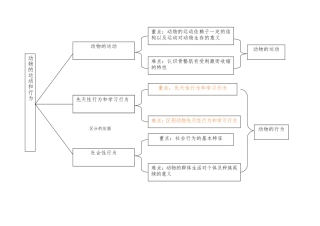 动物的运动和行为思维导图打磨