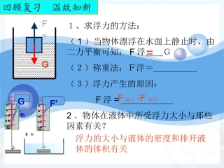 新人教版《102阿基米德原理》课件