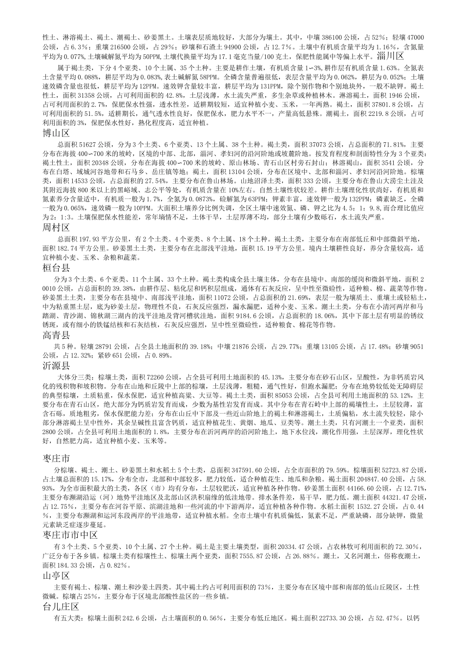 山东省各地土壤类型及其分布_第3页