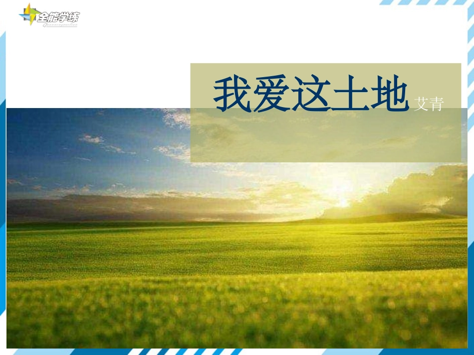 我爱这土地 ()_第1页