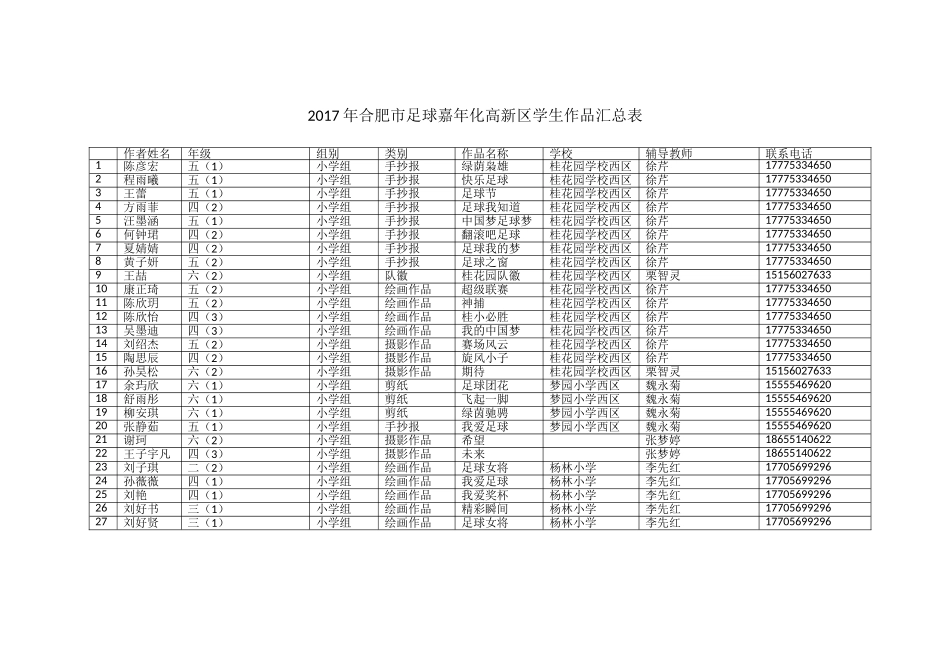 高新区足球汇总表2（完稿）(1)_第1页