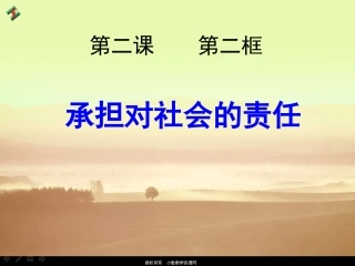 承担对社会的责任课件