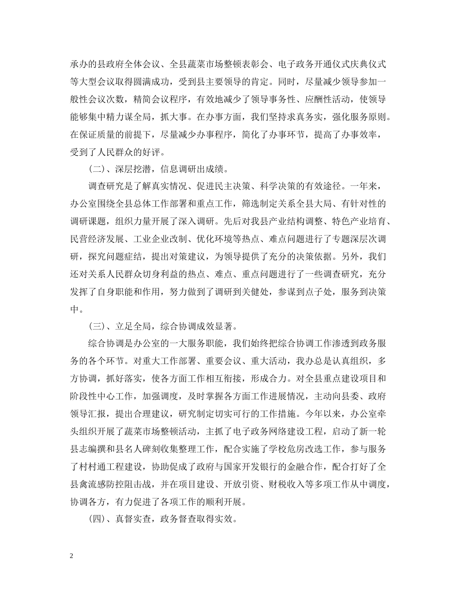 县政府终工作总结_第2页
