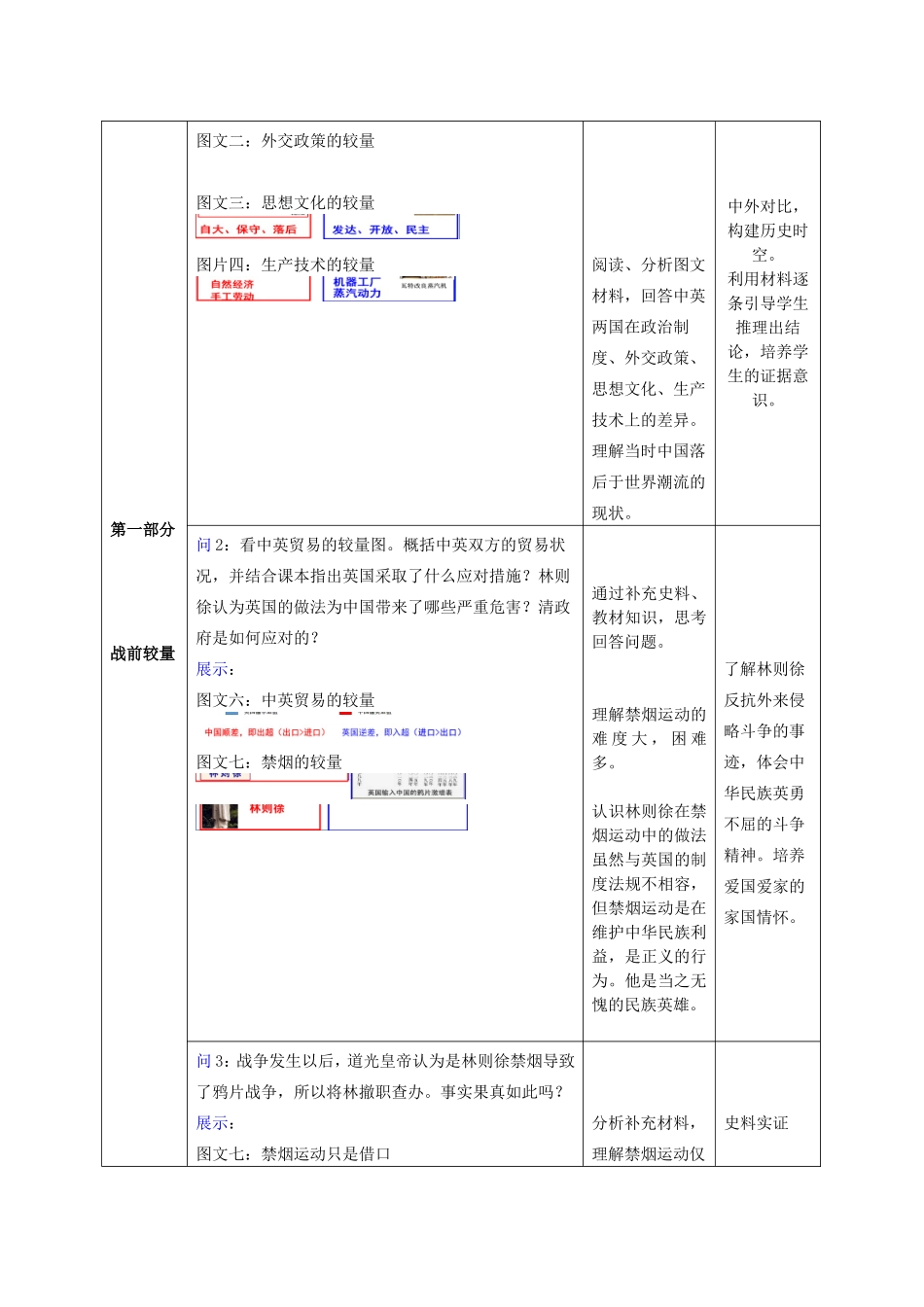 广州市第七十五中学李红梅第课鸦片战争教学设计（上交作品）_第3页